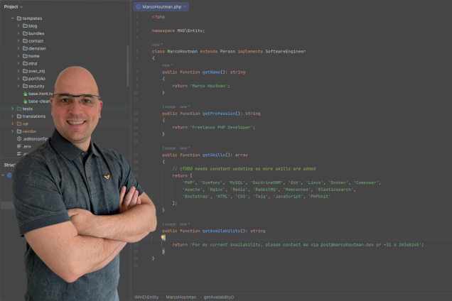 Freelance PHP developer Marco Houtman